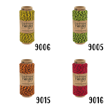 100 Meter zweifarbige Kordel 1,0mm, Baumwollkordel - Bäckergarn - Geschenkband