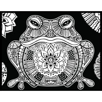 Samtbild Frosch 47 x 35 cm, zum Ausmalen