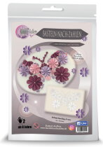 Basteln nach Zahlen, Schmetterling, Rosa- Pink, 1 Set