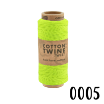 Baumwollkordel Twine, 100 Meter, grüner Apfel, 1mm