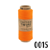 Baumwollkordel Twine, 100 Meter, Orange, 1mm