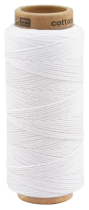 Baumwollkordel Twine, 100 Meter, Weiß, 1mm