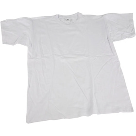 T-Shirt, Gre 7-8 Jahre, Breite: 40 cm; wei, Rundhals, 1 Stck.