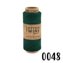 Baumwollkordel Twine, dunkles Grün, 100 Meter, 1mm