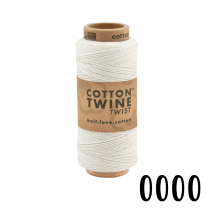 Baumwollkordel Twine, 100 Meter, Naturweiß, 1mm
