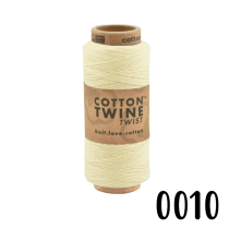 Baumwollkordel Twine, 100 Meter, Vanille, 1mm
