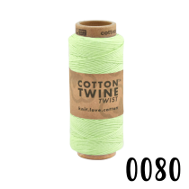 Baumwollkordel Twine, 100 Meter, Pastell-Grün, 1mm