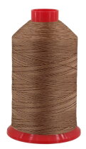 HT Ledergarn Stärke 20 - 1500m Sattlergarn extra stark - UV-beständig, reißfest, farbecht. Ideal für Leder, Polster & Outdoor 0026 - blasses Braun