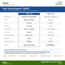 Bauschgarn Twistet, Stärke 120, 10.000 Meter 9999 - Schwarz