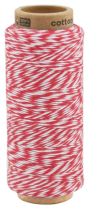 100 Meter zweifarbige Kordel 1,0 mm, Baumwollkordel -...