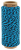 100 Meter zweifarbige Kordel 1,0 mm, Baumwollkordel - Bäckergarn - Geschenkband 9052 - Schwarz - Blau