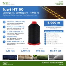 fuwi HT 60 - hochfestes Nähgarn 0,30 mm – High...