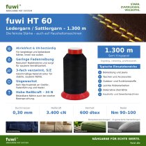 fuwi HT 60 - hochfestes Nähgarn 0,30 mm – High...