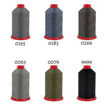 HT Ledergarn Stärke 20 - 500m Sattlergarn extra stark - Hochfestes Nähgarn für Leder, Jeans, Polster & Outdoor - Reißfester Zwirn 0041 - Silbersalbei