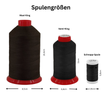 Ledergarn / Sattlergarn HT - Serie, Nähgarn Stärke 10, 725 Meter,0053 - Schmetterlingsblau