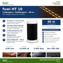 fuwi HT 10 Ledergarn / Sattlergarn 0,80 mm – High...