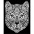 Katze, Hypnotische Katze ( 47 x 35 cm )